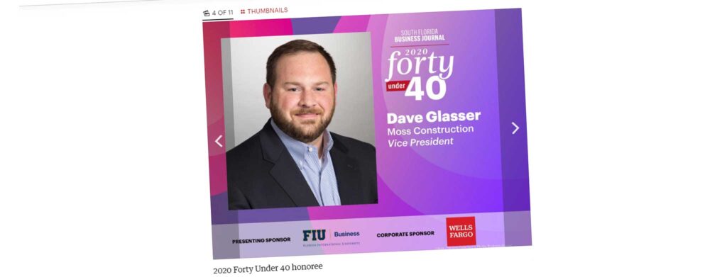 Dave Glasser Forty Under 40